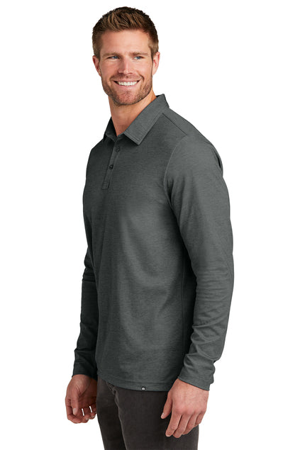TravisMathew Oceanside Heather Long Sleeve Polo
