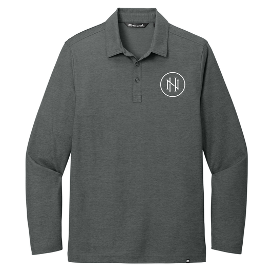 TravisMathew Oceanside Heather Long Sleeve Polo